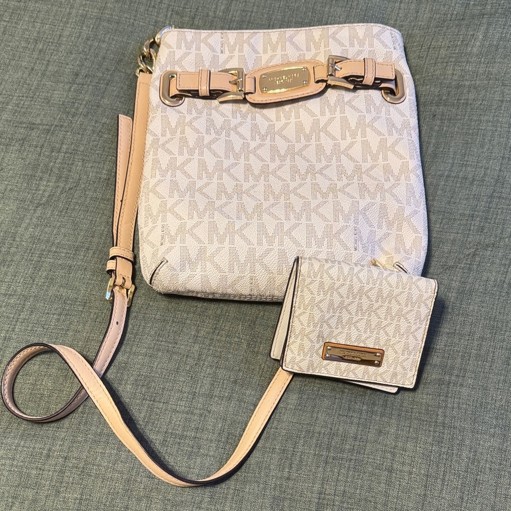 Michael Kors Cream Logo Crossbody Bag